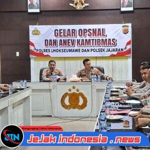 Kapolres Lhokseumawe Pimpin Gelar Operasional, Tekankan Pelayanan Humanis dan Super Persuasif
