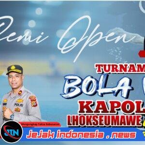 Kapolres Lhokseumawe Cup II Resmi Bergulir Malam Ini, Yanco VC Tantang Meurah Mulia di Laga Pembuka