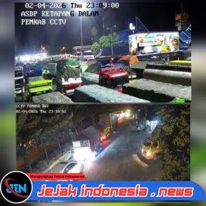 Arus Balik Memuncak, Pelabuhan ASDP Ketapang Banyuwangi Dipadati Antrean Kendaraan Hingga Malam Hari