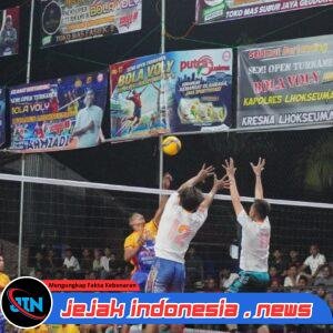 Laga Pembuka Kapolres Lhokseumawe Cup II Dramatis, Meurah Mulia Tumbangkan Yanco VC 3-2