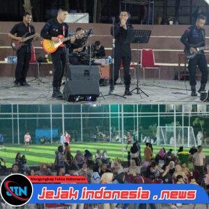 *Saturday Night-Feel The Music : Aksi Baracuda Band Hibur Pengunjung Bhayangkara Park Polda Babel*