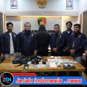 *Hendak Kabur Ke Sulawesi, Pelaku Curat Akhirnya Dibekuk Sat Reskrim Polres Belitung Di Bandara Soeta*