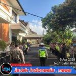 Laksanakan Tugas Piket Mako, Sat Lantas Polres Karangasem Ikuti Serah Terima Tugas Jaga