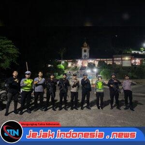 Brimob Siaga Amankan Malam Paskah di Gunungsitoli, Patroli Humanis Jaga Kamtibmas Tetap Kondusif