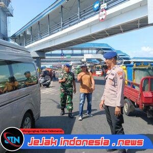 Satpolairud Polresta Banyuwangi Giat Patroli Di Pelabuhan Penyebrangan ASDP Banyuwangi