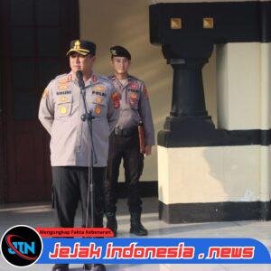 Pimpin apel pagi Personel, Wakapolresta Serang Kota berikan arahan dan selalu ingatkan tidak ada pelanggaran kepada Personel