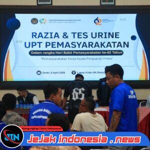 Sinergi Aparat Penegak Hukum di Banyuwangi: Petugas dan Warga Binaan Lapas Jalani Tes Urine Dadakan