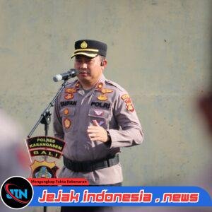 Wakapolres Karangasem Pimpin Apel Pagi, Imbau Personel Jaga Citra Polri dan Monitor Situasi Global