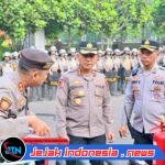 POLRESTABES BANDUNG GELAR LATIHAN PENGENDALIAN MASSA DALMAS DAN NEGOSIATOR POLWAN