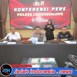 Polres Lhokseumawe Ungkap Kasus Senpi Ilegal, Dua Tersangka Diamankan, Satu DPO Diburu