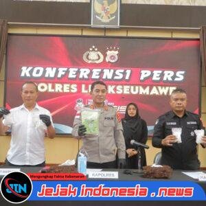 Polres Lhokseumawe Gagalkan Transaksi Sabu 1,5 Kg, Satu Pelaku Ditangkap Tiga DPO