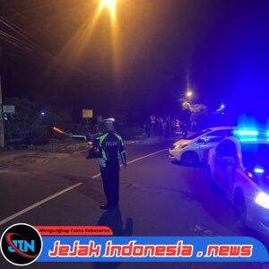 Cegah Balap Liar Sat Lantas Polres Karangasem  Gelar Patroli pada Malam Hari