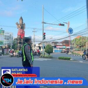 Personil Lantas Laksanakan Gatur Pagi Demi Ketertiban Dan Kelancaran Arus Lalin Di Ktl 1 Subagan