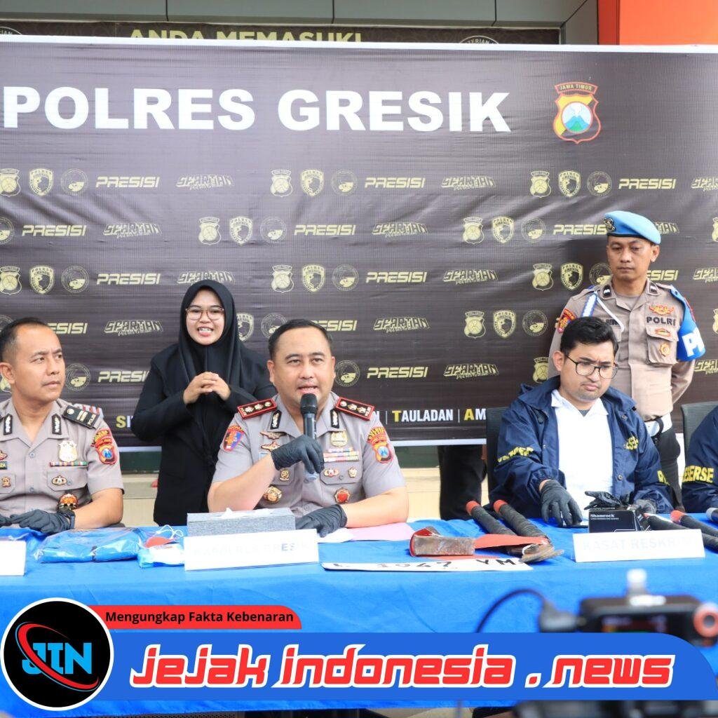 *Polres Gresik Amankan Komplotan Residivis Pencuri Kabel PLN Lintas Daerah*