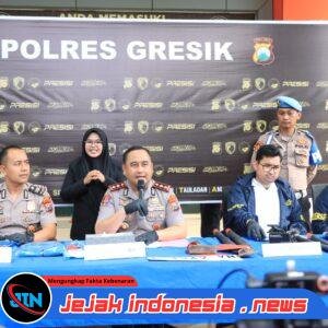 *Polres Gresik Amankan Komplotan Residivis Pencuri Kabel PLN Lintas Daerah*
