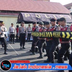 Pastikan Kesiapan Dalmas, Kapolres Karangasem Gelar Simulasi dan Evaluasi Pengendalian Massa