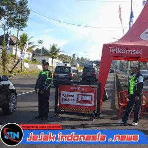 Satuan Lalulintas Polres Karangasem Laksanakan Pengamanan Ida Betara Turun Kabeh
