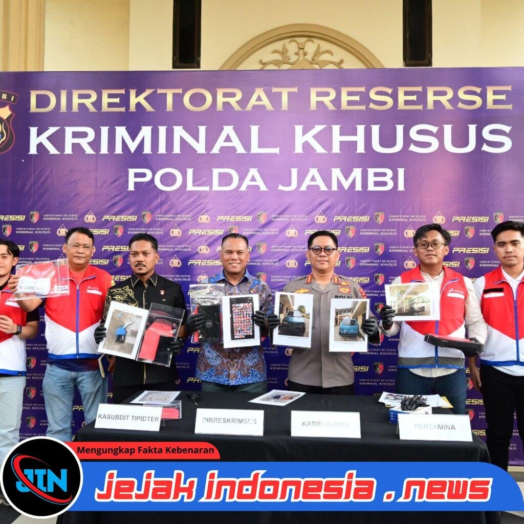 *Polda Jambi Ungkap Dugaan Tindak Pidana Migas, Pelangsiran Solar Subsidi di SPBU Lubuk Landai*