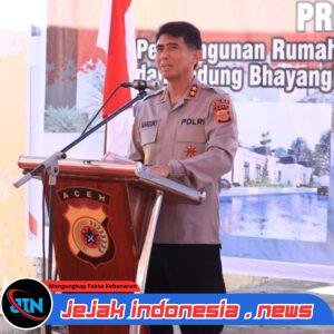 Wujud Apresiasi bagi Personel, Kapolda Aceh Irjen Pol. Marzuki Ali Basyah Resmikan Pembangunan Aspol Lamteumen