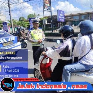 Satlantas Polres Karangasem Intensifkan Patroli Dialogis di Beat 1 Guna Cegah Laka Lantas dan Gangguan Kamtibmas,