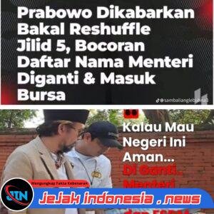 Desak Reshuffle Jilid V, Agus Flores Soroti Menteri Kehutanan dan ESDM Terkait Maraknya Tambang Ilegal