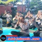 Polsek Sidemen Melaksanakan Persembahyangan Tilem Kedasa di Mako Polsek Sidemen
