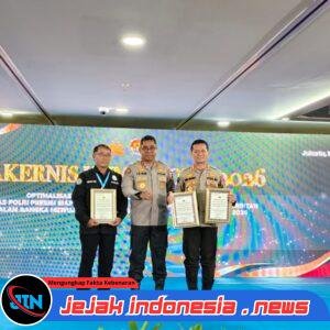 Prestasi Gemilang, Bidhumas Polda Kalteng Raih 3 Penghargaan di Rakernis Humas Polri 2026