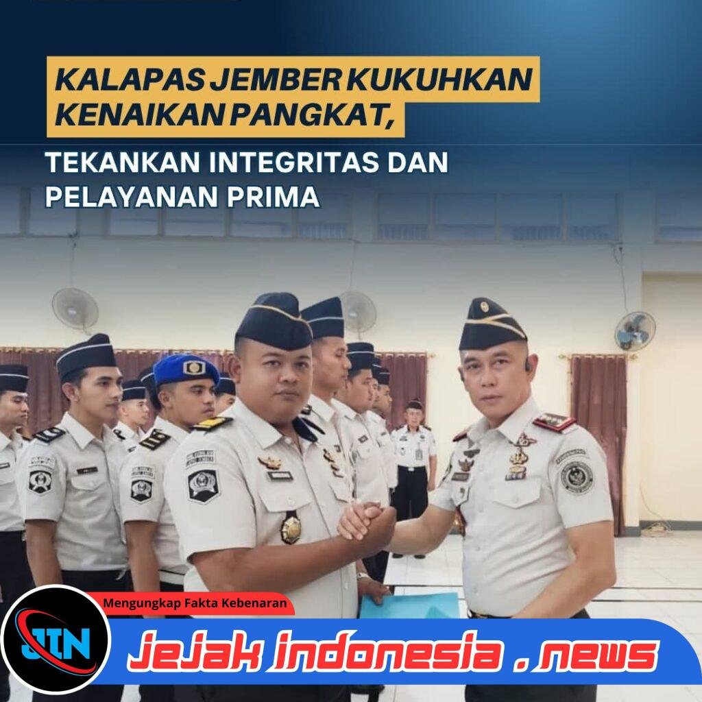 “KALAPAS JEMBER KUKUHKAN KENAIKAN PANGKAT, TEKANKAN INTEGRITAS DAN PELAYANAN PRIMA”