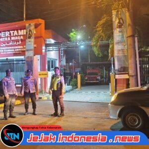 Patroli Malam di Depo Pertamina Hagu Teungoh, Polsek Banda Sakti Pastikan Situasi Aman dan Kondusif