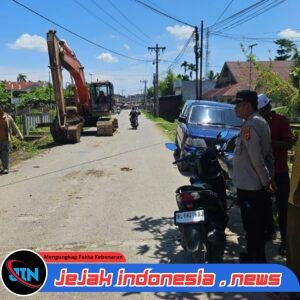 Kapolsek Meurah Mulia Bersama Muspika Cek Irigasi, Pastikan Sawah Segera Dialiri Air