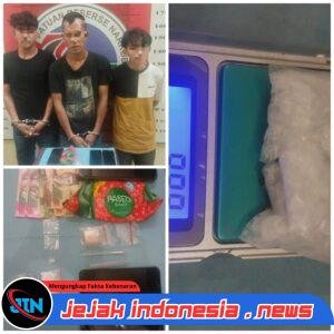 Satresnarkoba Polres Palas Berhasil Ungkap Kasus Narkotika Jenis Sabu, Amankan 4 Orang dan barang buktinya