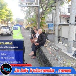 Satlantas Polres Karangasem Intensifkan Patroli Dialogis di Beat 1 Guna Cegah Laka Lantas dan Gangguan Kamtibmas