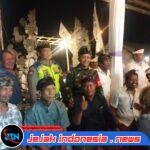 Bhabinkamtibmas Desa Bakas Bersama Tiga Pilar Amankan HUT Sekaa Teruna Putra Bhakti.