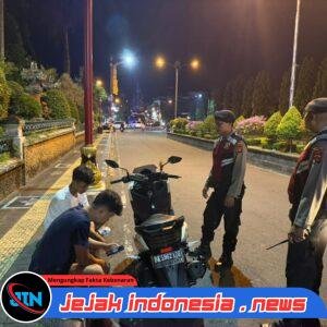 Sat Samapta Polres Klungkung Intensifkan Blue Light Patrol di Sejumlah Titik Strategis.