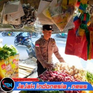 Patroli Dialogis di Pasar Inpres, Polsek Banda Sakti Antisipasi Gangguan Kamtibmas