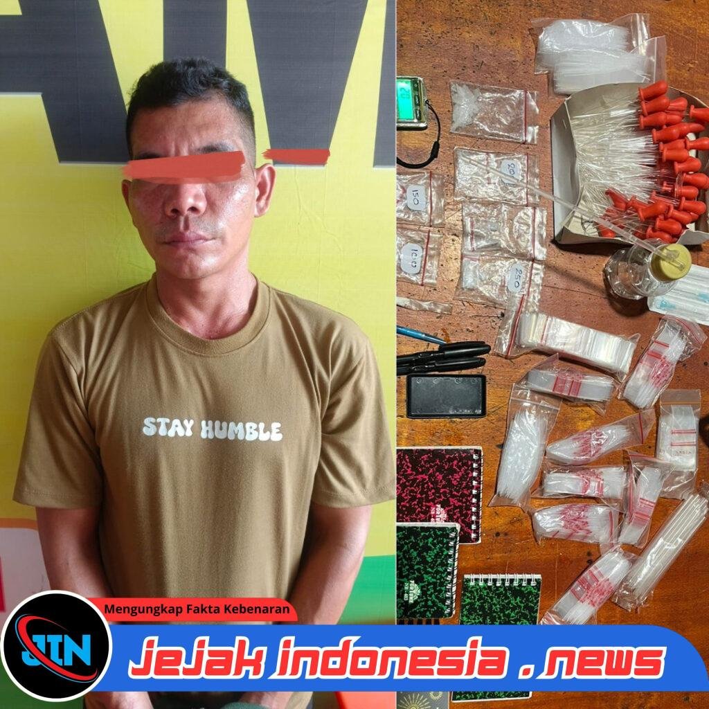 Sempat Kabur Lompat ke Sungai Saat Digrebek, Bandar Sabu di Desa Pamah Akhirnya Ditangkap di Aceh