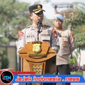 *Wakapolres Metro Jakbar Akbp Rezi Dharmawan Pimpin Apel, Ingatkan Anggota Tetap Humanis dan Profesional*