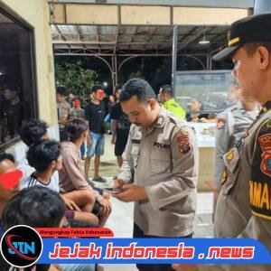 Polres Tapteng Redam Potensi Tawuran Remaja di Rusunawa Pandan, Sebilah Parang Disita