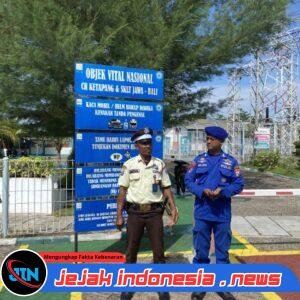 Satpolairud Polresta Banyuwangi Giat Patroli Objek Vital Nasional (Obvitnas) di Gardu Induk PLN Kabel Head Bawah Laut, Dusun Krajan