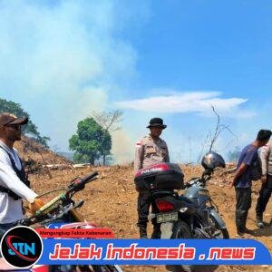 *Gerak Cepat Kapolsek Peureulak Respons Titik Api Terpantau Aplikasi Lancang Kuning*