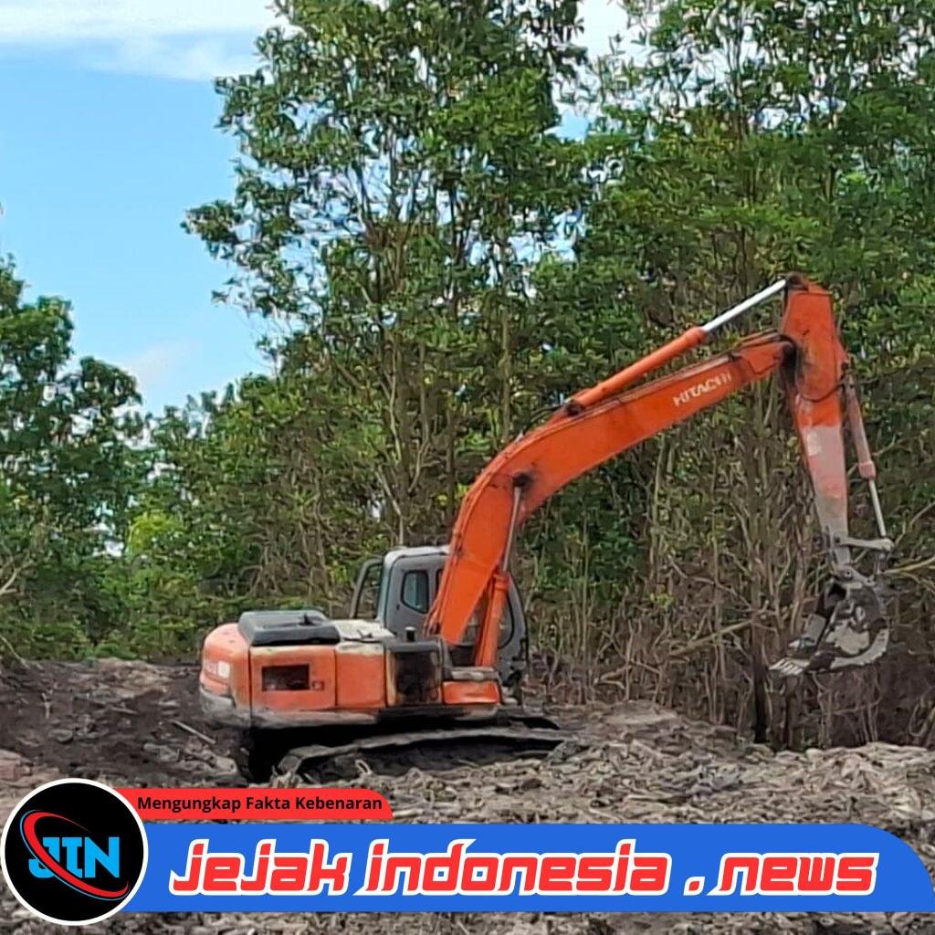 *Ditreskrimsus Polda Babel Tertibkan Tambang Timah Ilegal di Kawasan Hutan Produksi Belinyu*