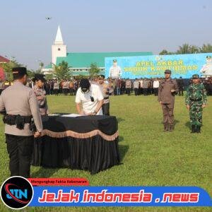 Kapolres Simalungun Hadiri Apel Akbar Sabuk Kamtibmas Polda Sumut: Wujud Nyata Sinergitas Polri Dan Masyarakat Jaga Stabilitas Keamanan