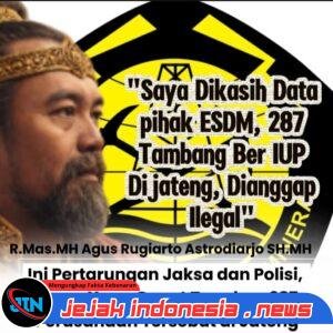 ESDM Jateng Buka Data 287 Tambang Bermasalah, Agus Flores Tantang Aparat Bertindak Tegas