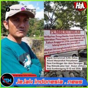 Warga Pesanggaran Ancam Blokade Jalan 10–12 Mei, Tuntut Janji Pembangunan Jembatan Tak Kunjung Terwujud