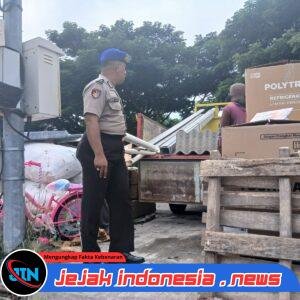 Satpolairud Polresta Banyuwangi Giat Patroli di Dermaga Pelabuhan Rakyat Boom