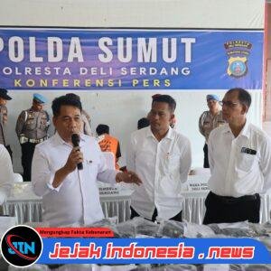 *Polresta Deli Serdang Konferensi Pers Pengungkapan Kasus Berbagai Jenis Narkoba*