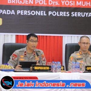 Wakapolda Kalteng Tekankan Transformasi Pelayanan Polri, Saat Kunker di Polres Seruyan