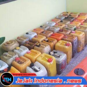 *Satpolairud Polresta Pangkalpinang Bongkar Praktik Penimbunan BBM Subsidi, 800 Liter Solar Diamankan*