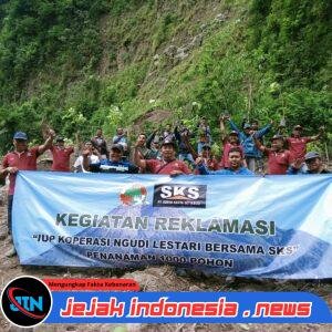 *Reklamasi Tambang* *Koperasi Ngudi Lestari dan PT SKS* *Menanam 1000 Pohon*