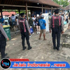 Polsek Nusa Penida Gelar Patroli KRYD di Pelabuhan Buyuk, Jaga Keamanan Aktivitas Penyeberangan.